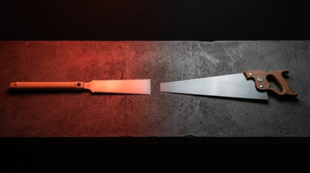 COMPARATIVA — serrucho japonés vs occidental