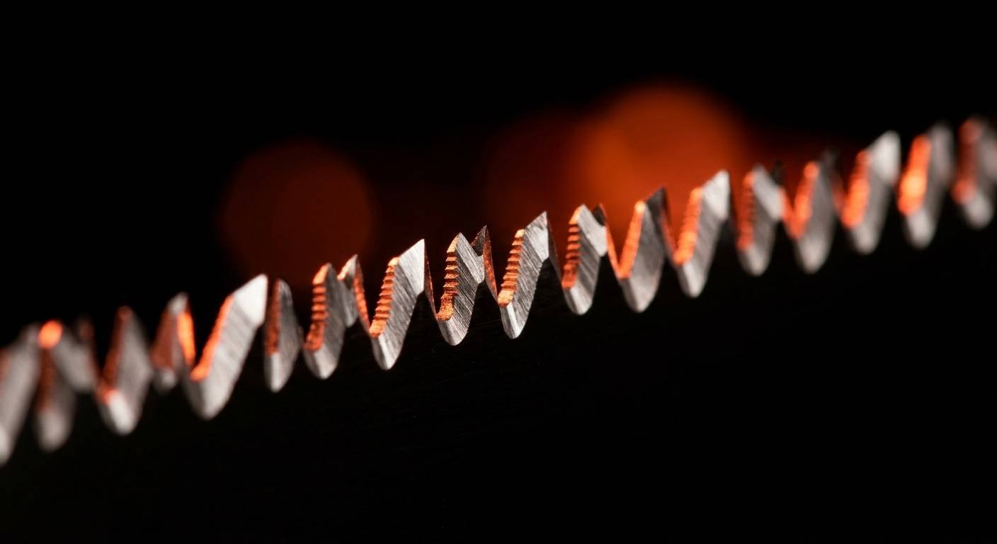 Anatomía del serrucho japonés: hoja, dentado, mango y espaldón del nokogiri