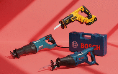 Tres sierras de sable sobre fondo rojo